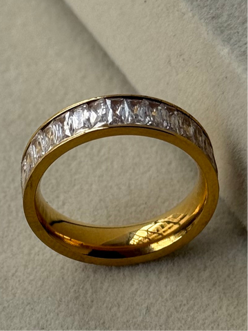 Gold Baguette Eternity Ring