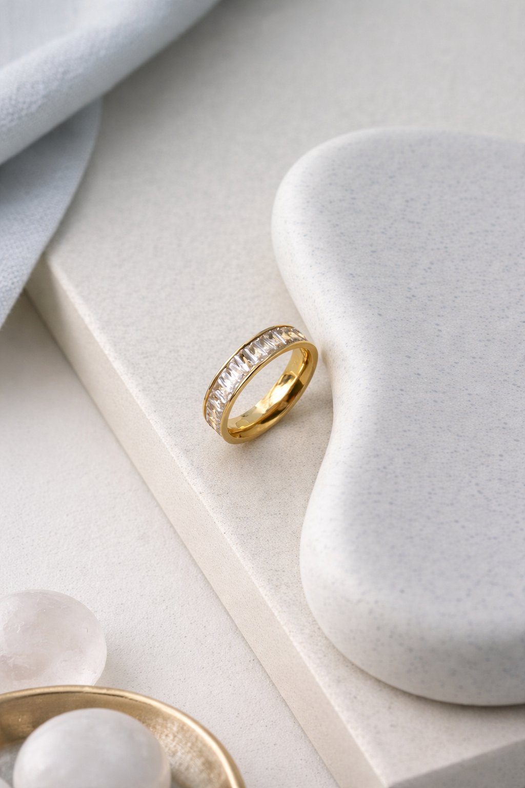 Gold Baguette Eternity Ring