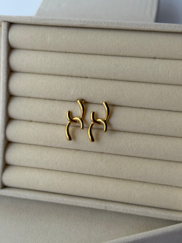 Twist Harmony Gold-Plated Earrings