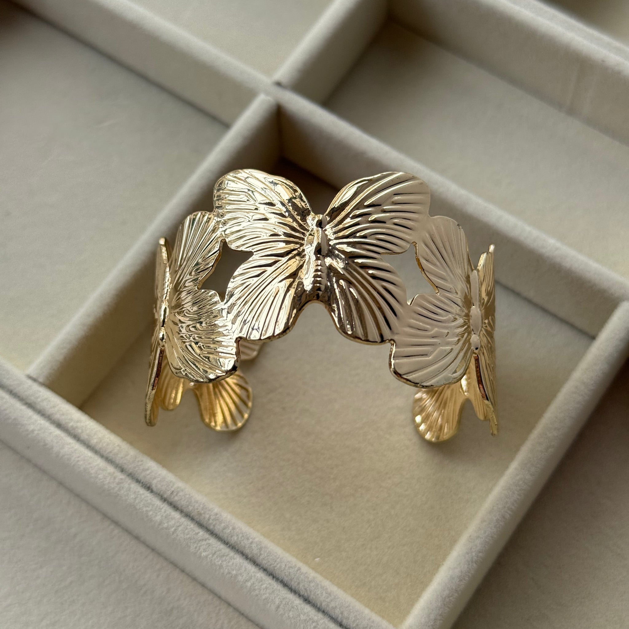 Butterfly Cuff Bangle Bracelet