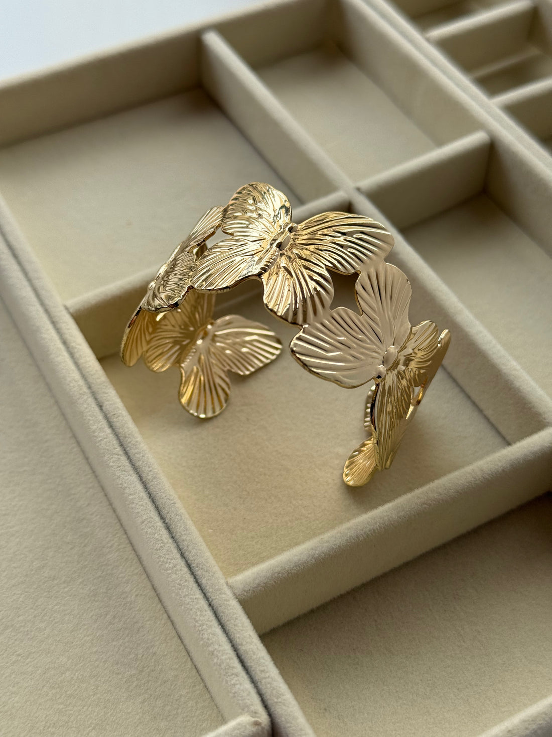 Butterfly Cuff Bangle Bracelet