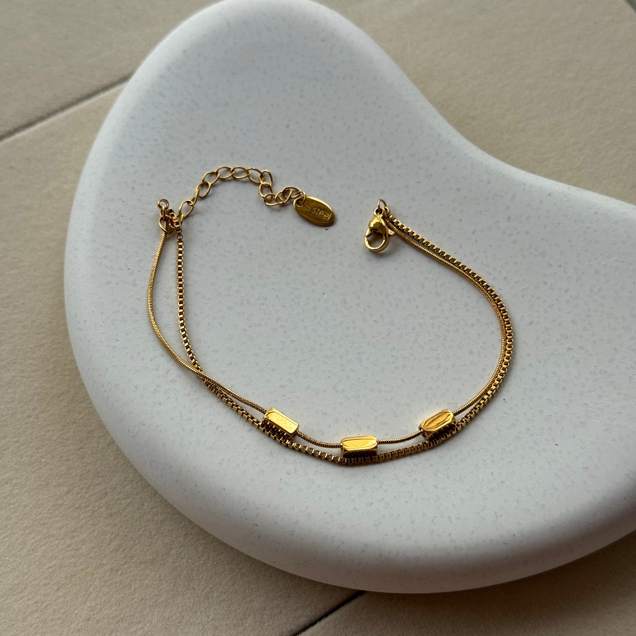 TriBar Dual-Link Bracelet