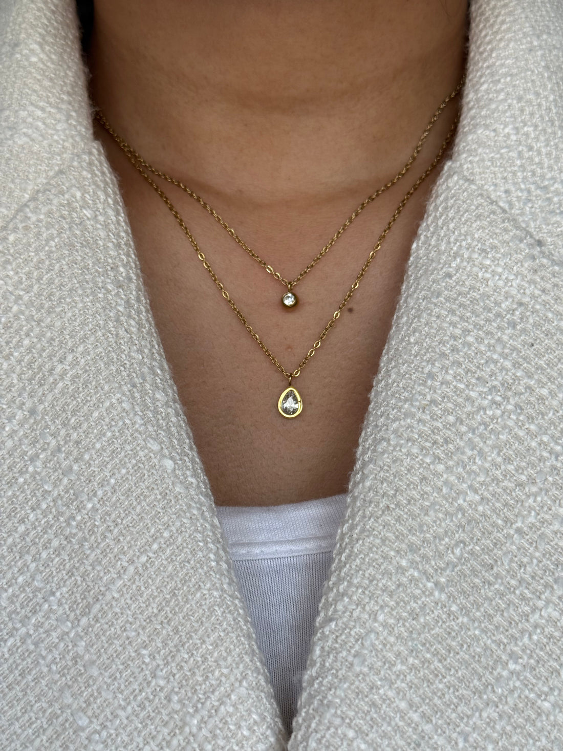 Luma Drop Layered Necklace